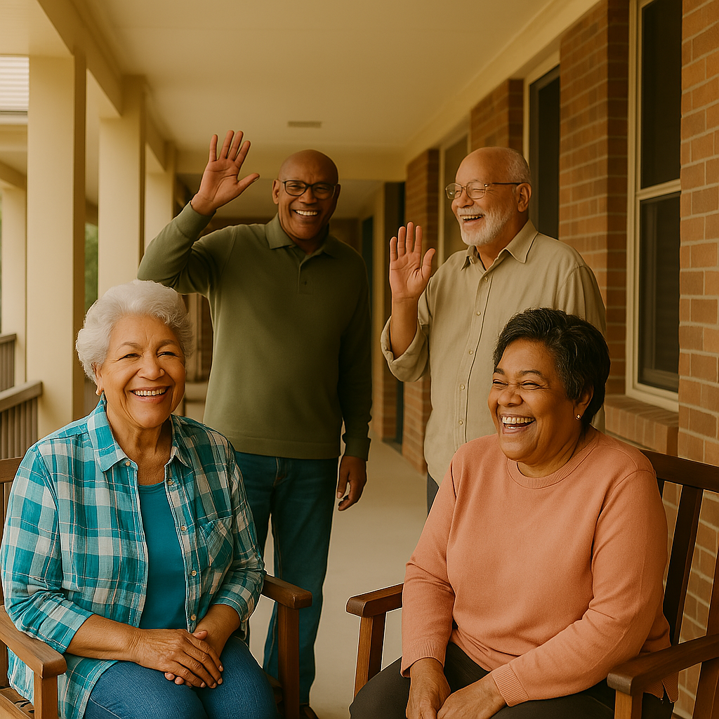 Culturally Competent Care for Black Senior Wellness — Black elders at a community wellness visit.